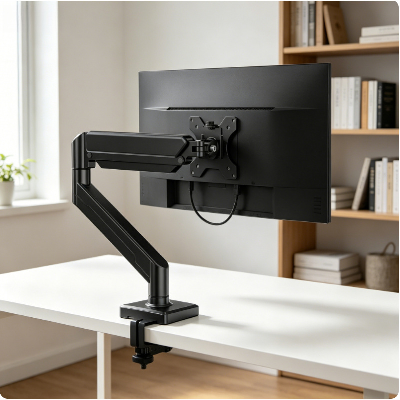 Desk Setup Monitor Arm - 14-32 Inch Single Monitor Arm Height