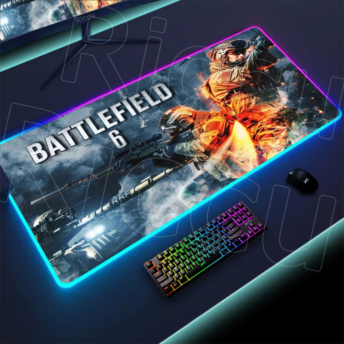 Desk Setup For Gaming - New Gamer Rgb Desk Mat Back