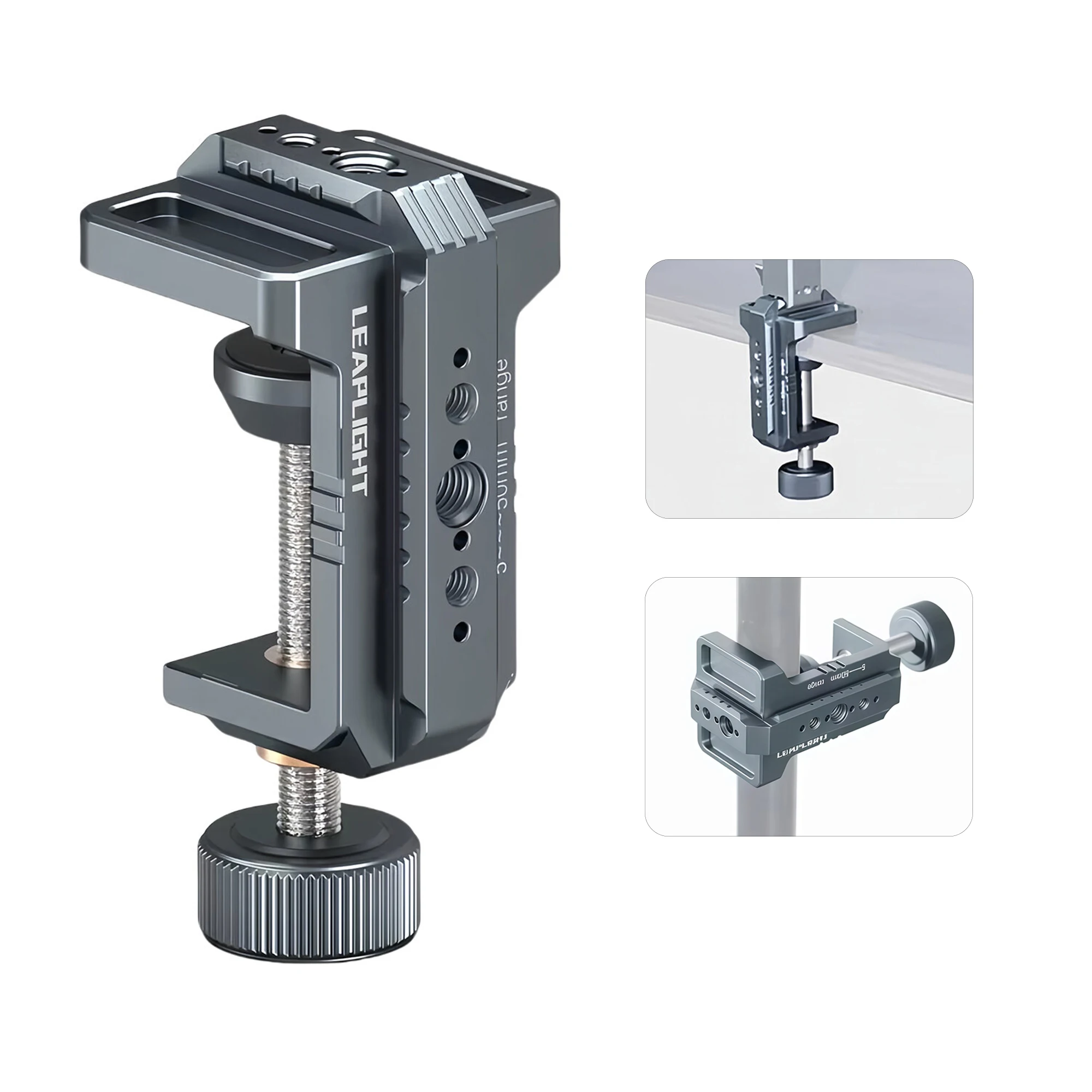 Desk Setup Monitor Arm - Photography C Clamp Aluminum Table C-Clamp