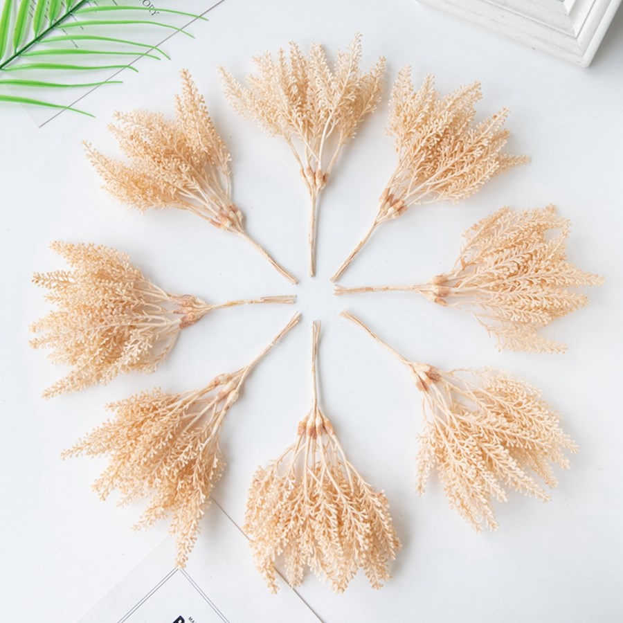 Desk Setup Plants - Artificial Plants Golden Fake Wheat Ear