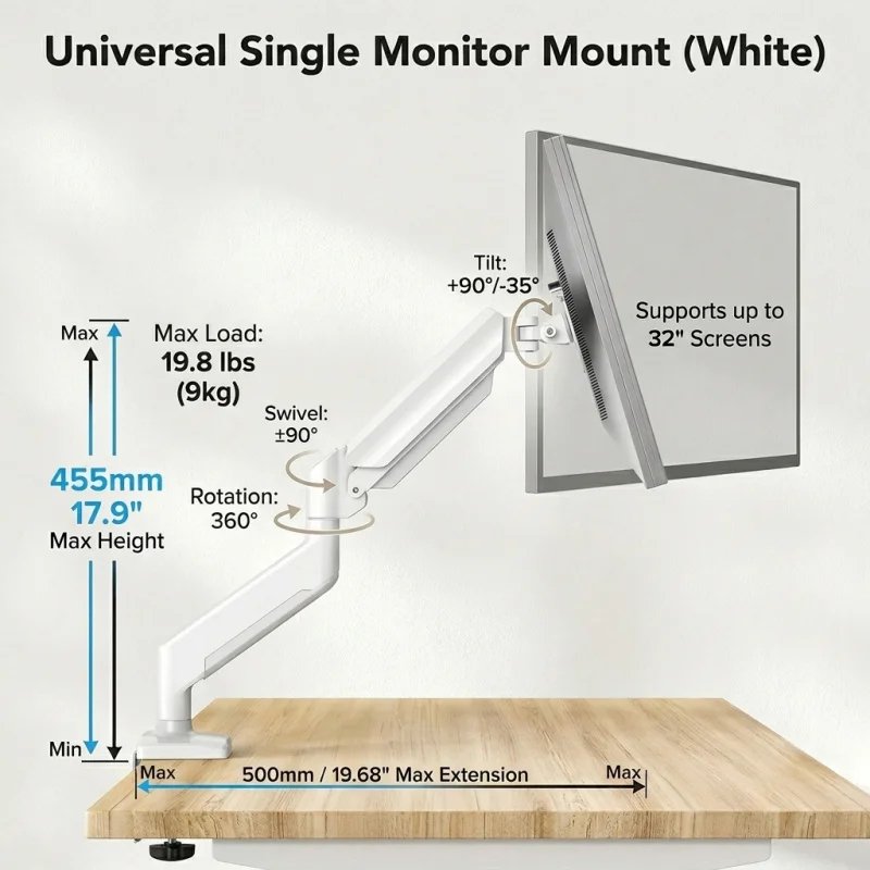 Desk Setup Monitor Arm - Universal Monitor Arm Brazo Para Monitor
