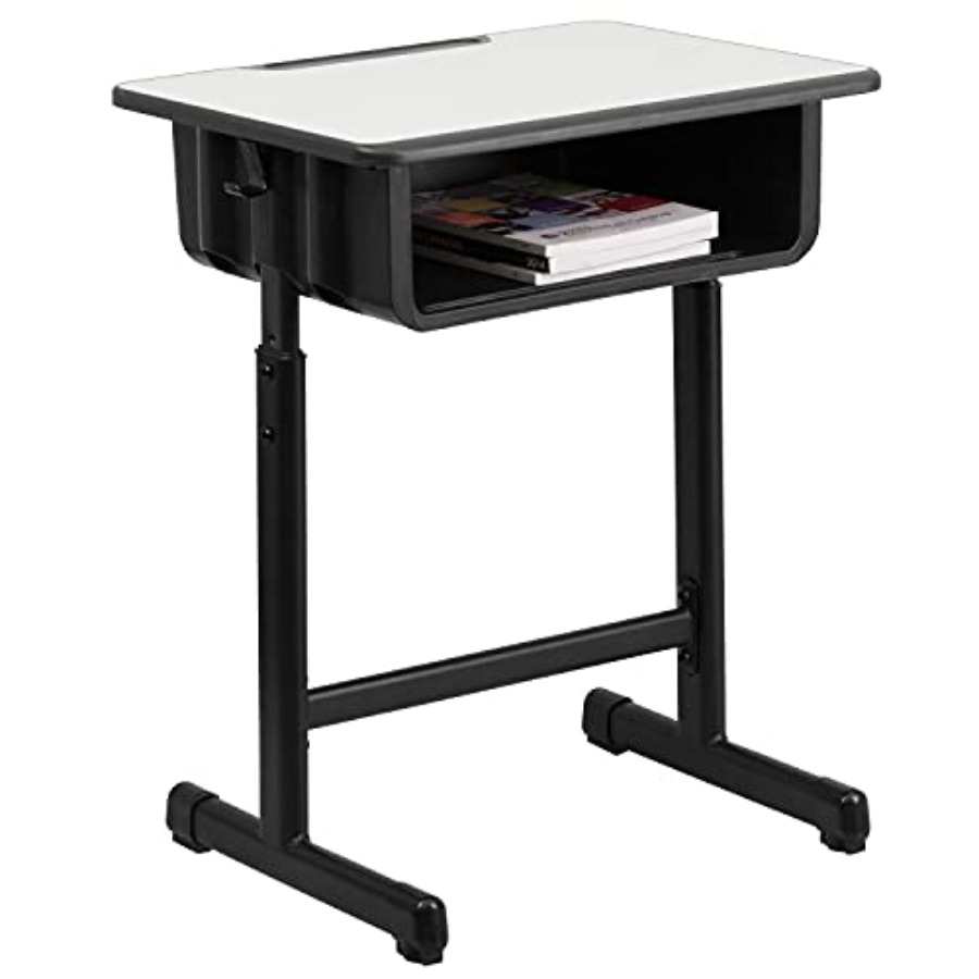 Desk Setup Designer - Adjustable-height open-front student desk designed for