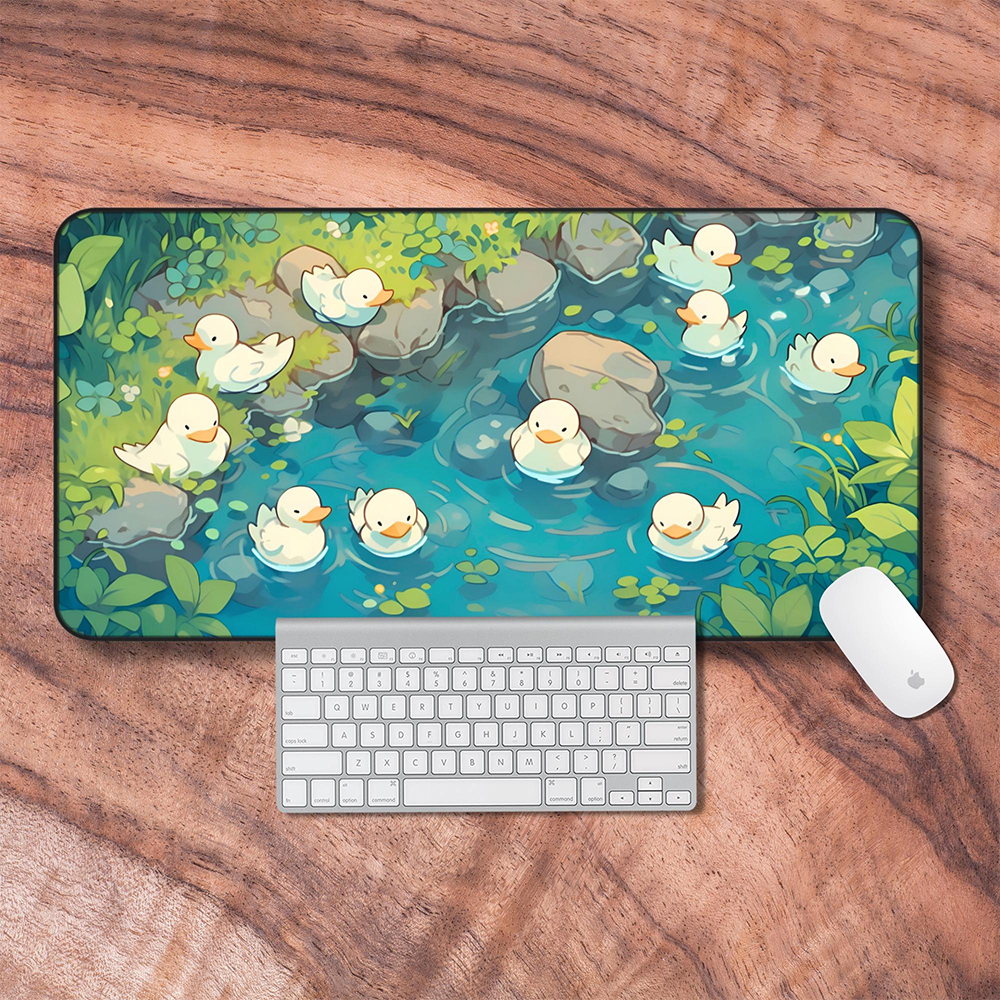 Desk Setup Anime - Kawaii Cute Duck Gaming Mouse Pad