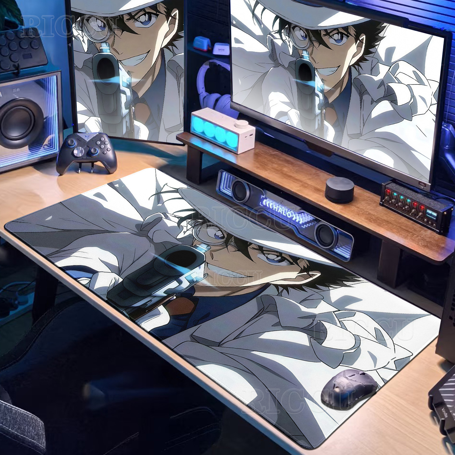 Desk Setup Anime - Anime D-Detective Conan Mouse Pad Computer