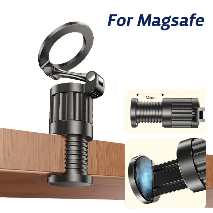 Desk Setup Equipment - 360° Rotation Desktop Magnetic Phone Holder
