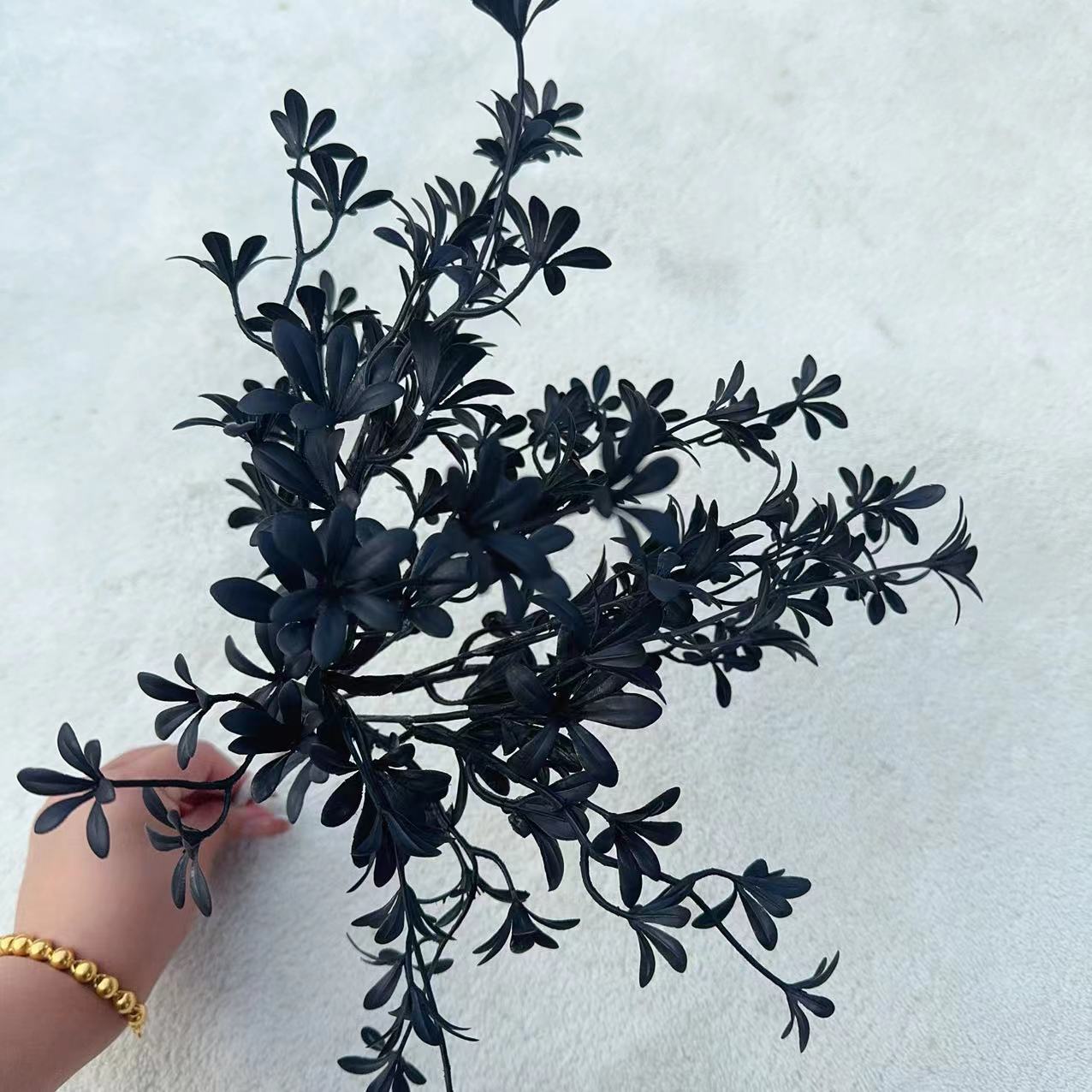 Black Halloween Artificial Flo - Desk Setup Plants のレビューと価格