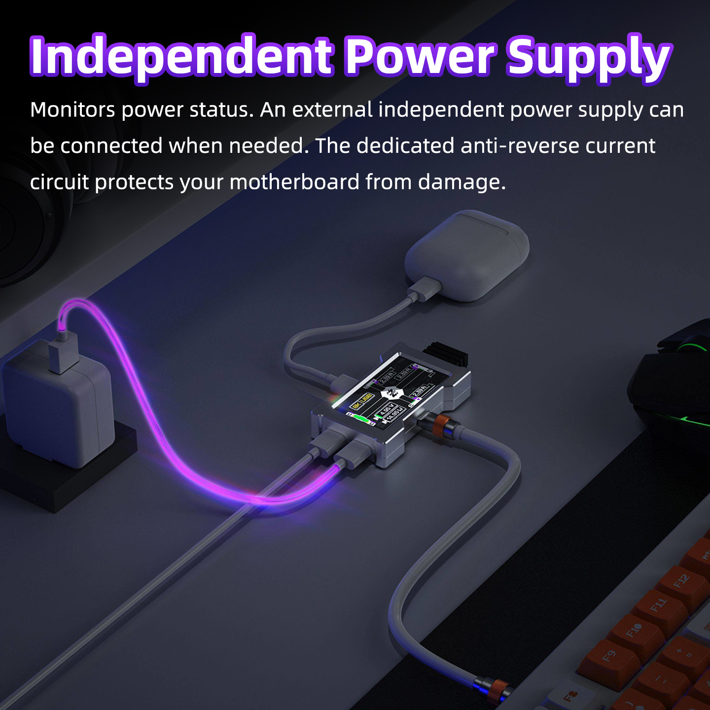 HMHUB Gaming USB Hub - 2-To-3  - Desk Setup For Gaming のレビューと価格