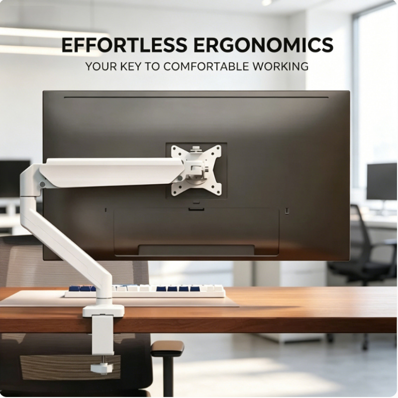 Ergonomic Single Monitor Arm 1 - Desk Setup Monitor Arm のレビューと価格