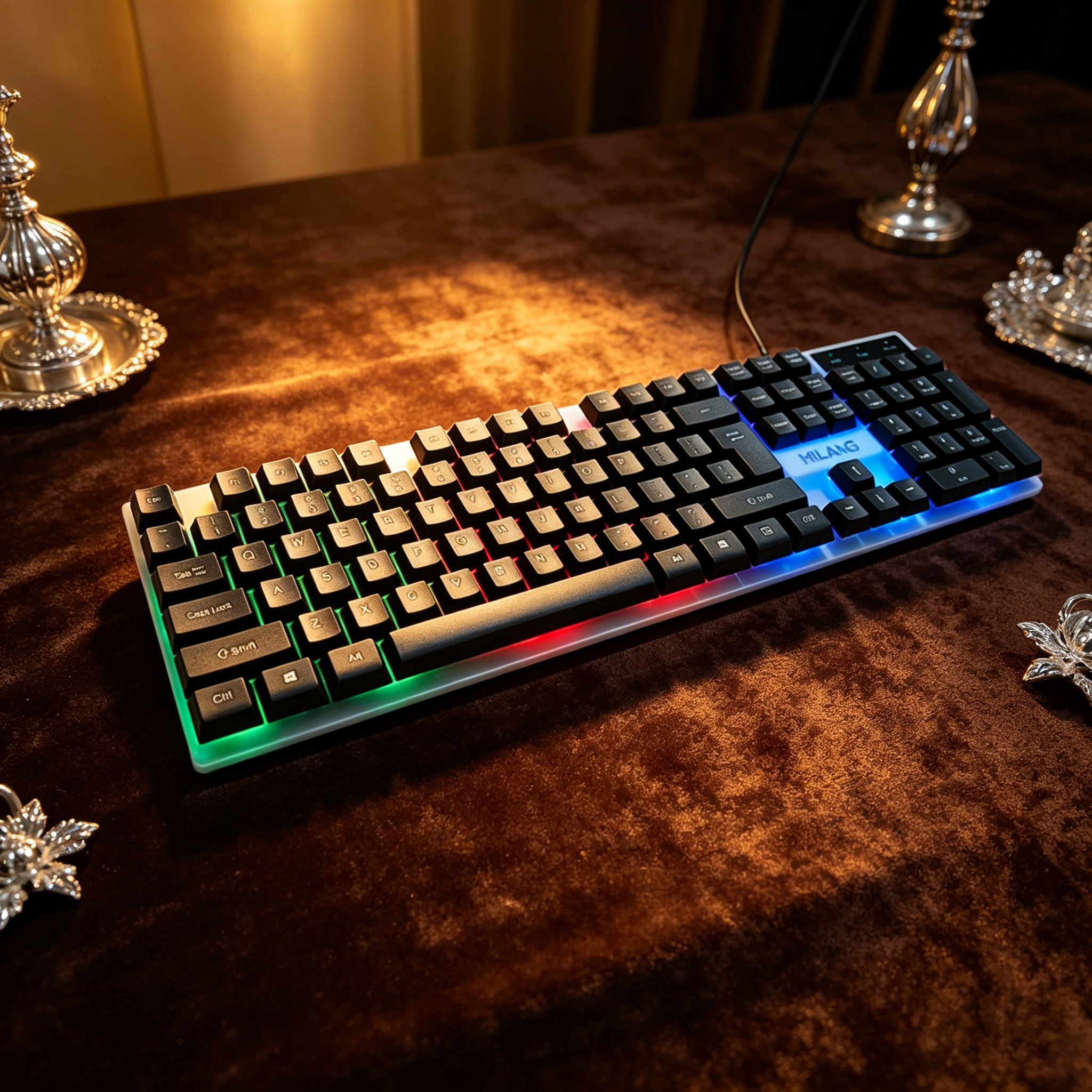 Wired RGB Backlit Keyboard Mou - Desk Setup Designer のレビューと価格