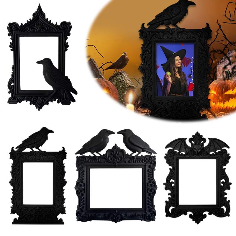 Decorations HaLLoween Crow Bat - Desk Setup Photo のレビューと価格