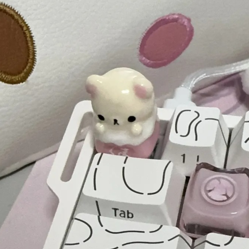 Kawaii Rilakkuma Keycaps Relax - Desk Setup Equipment のレビューと価格