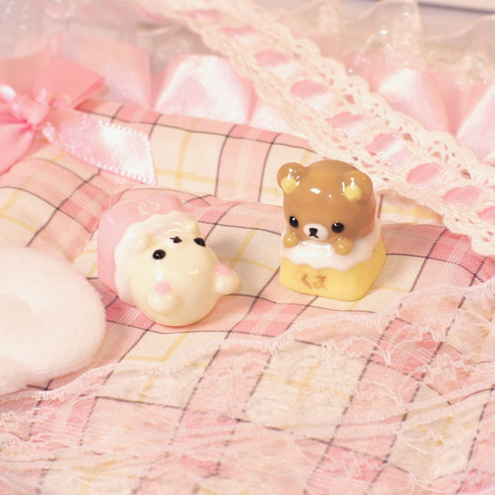 Kawaii Rilakkuma Keycaps Relax - Desk Setup Equipment のレビューと価格