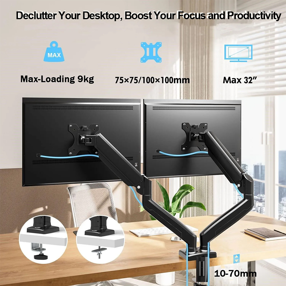 VESA 100x100mm Height Adjustab - Desk Setup Monitor Arm のレビューと価格