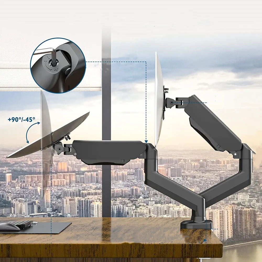 VESA 100x100mm Height Adjustab - Desk Setup Monitor Arm のレビューと価格