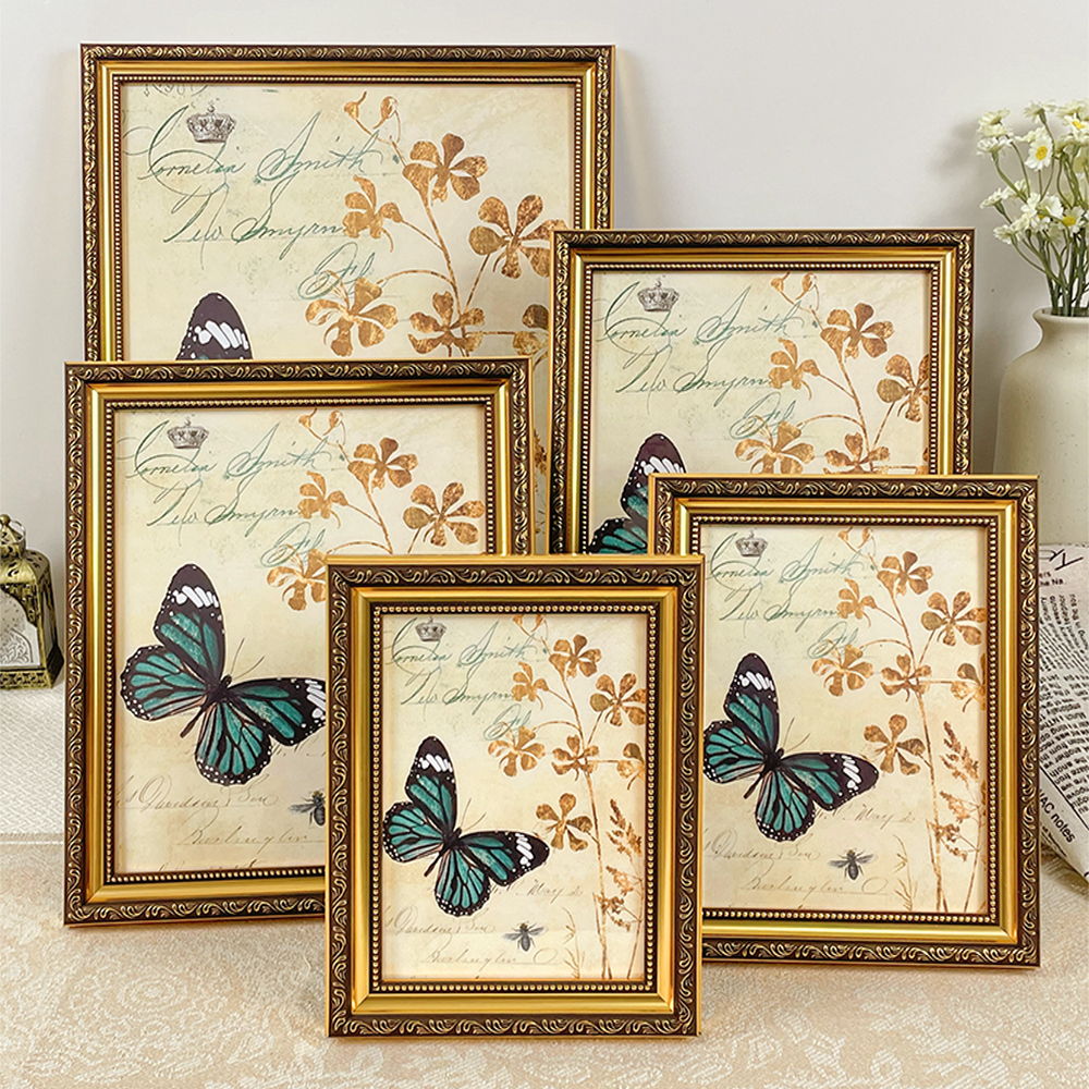 Antique Gold Photo Frame - Ava - Desk Setup Photo のレビューと価格