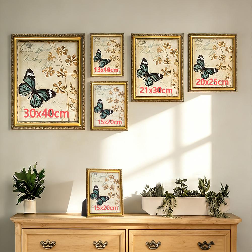 Antique Gold Photo Frame - Ava - Desk Setup Photo のレビューと価格