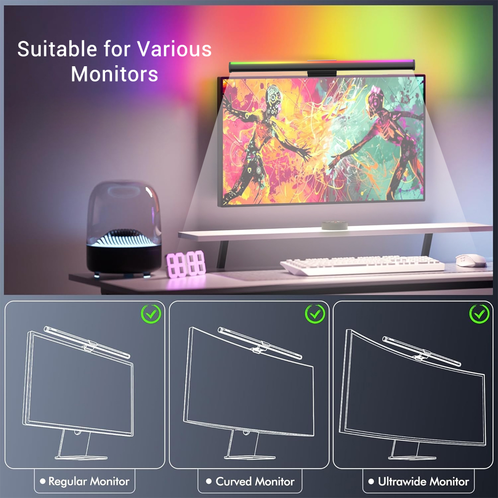 Screen Hanging Lamp Monitor Li - Desk Setup For Gaming のレビューと価格