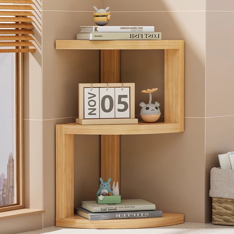 Corner Storage Holders Wooden  - Desk Setup Home Office のレビューと価格