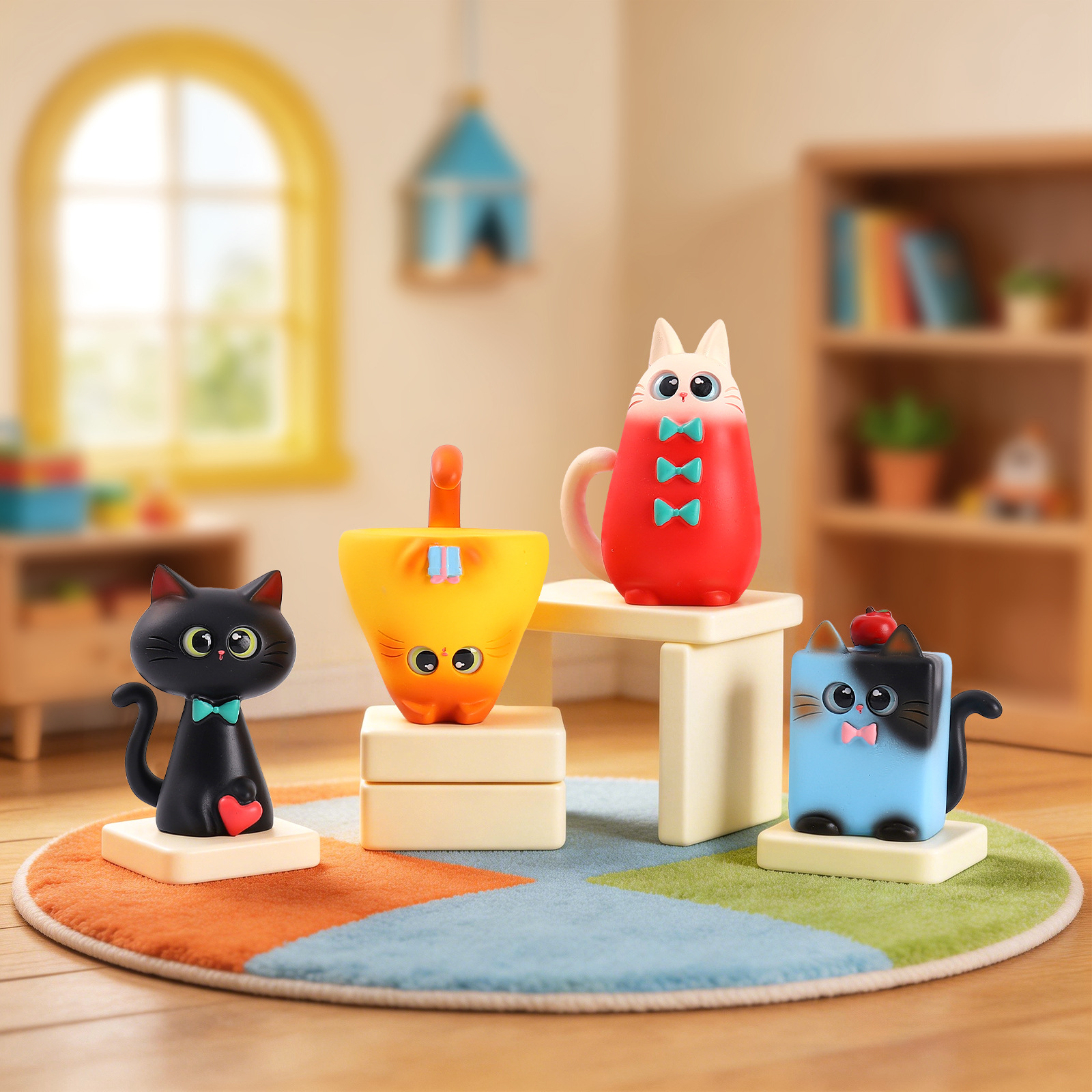 Blind Box Cat Figurine Resin C - Desk Setup Equipment のレビューと価格