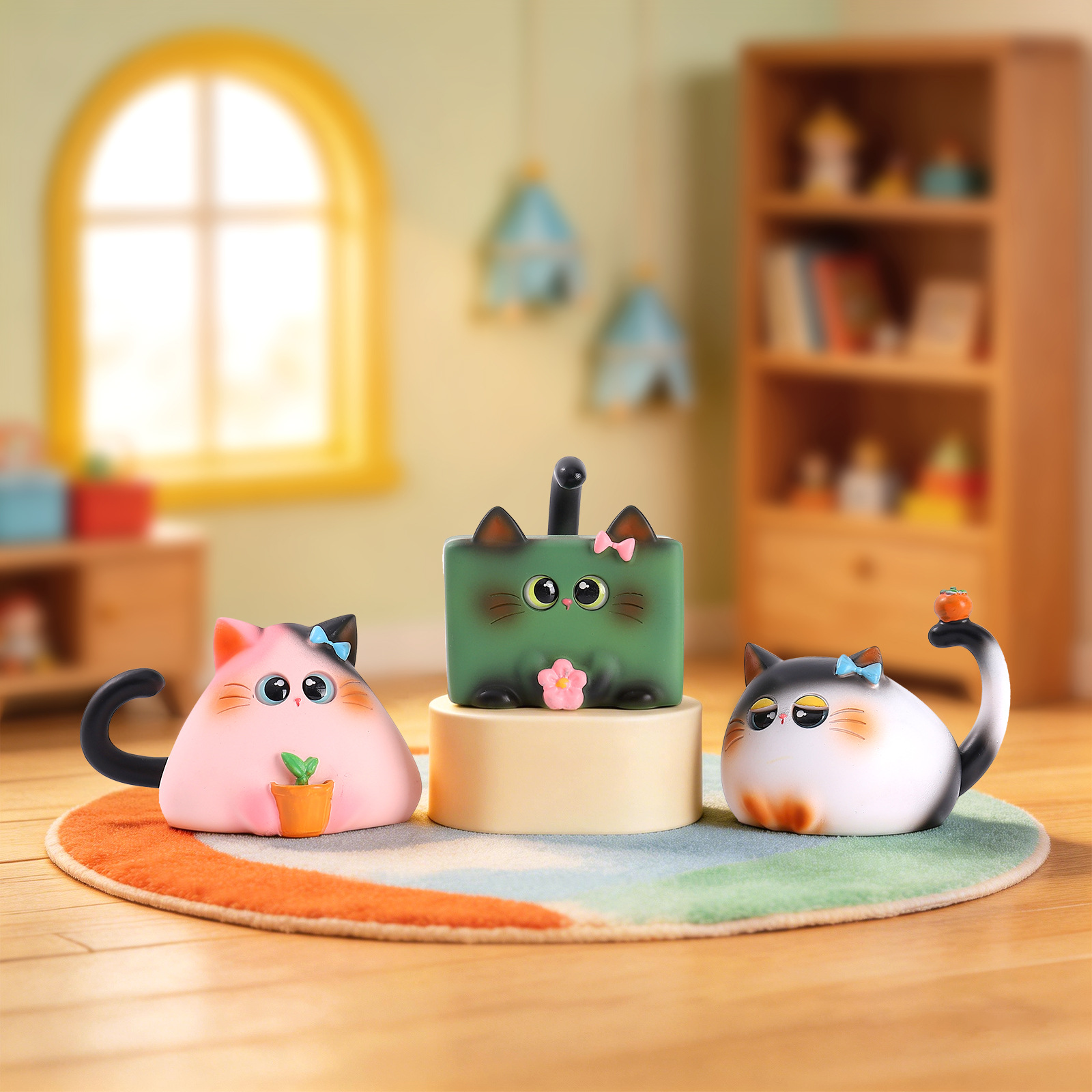 Blind Box Cat Figurine Resin C - Desk Setup Equipment のレビューと価格