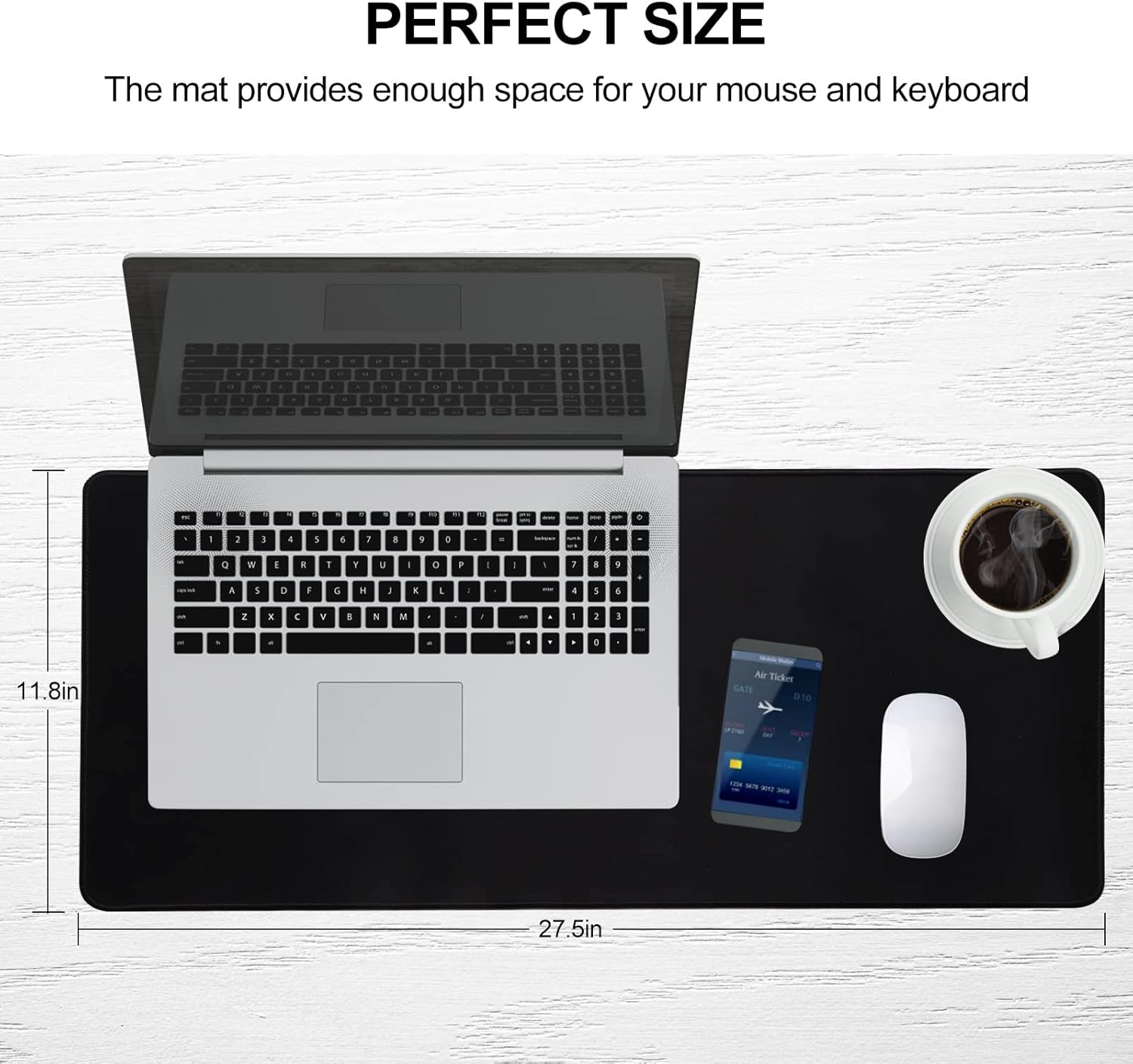 Extended Gaming Mouse Pad 27.5 - Rubber Mat Desk のレビューと価格