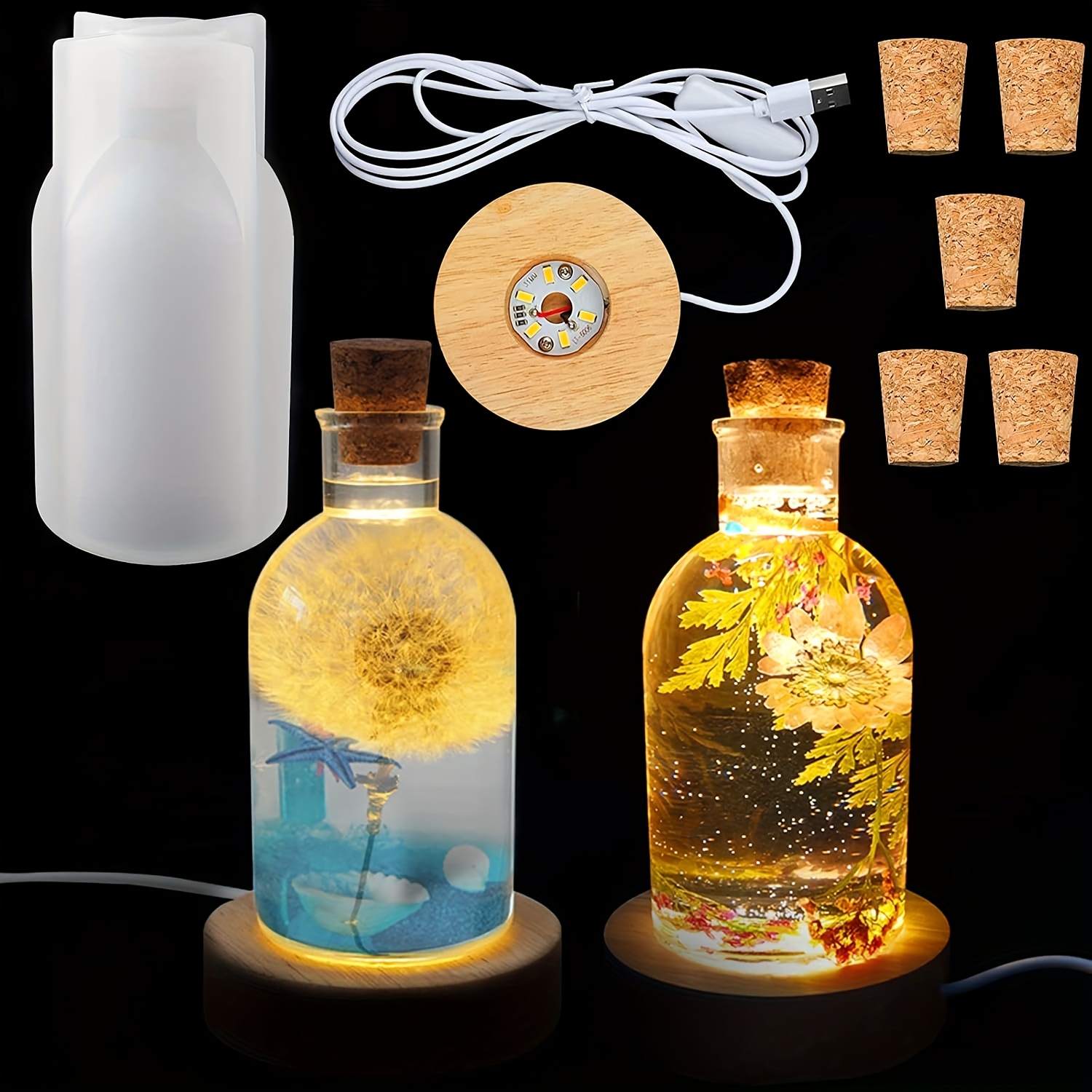 Drift Bottle Light Resin Mold  - Desk Setup Equipment のレビューと価格