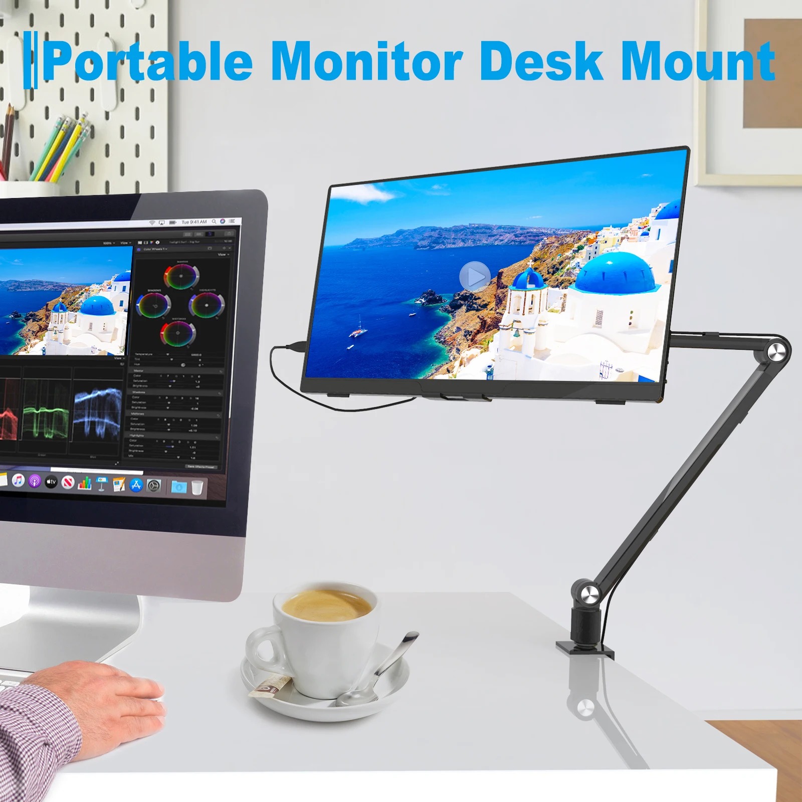 2025 Tablet Stand Holder for I - Desk Setup Monitor Arm のレビューと価格