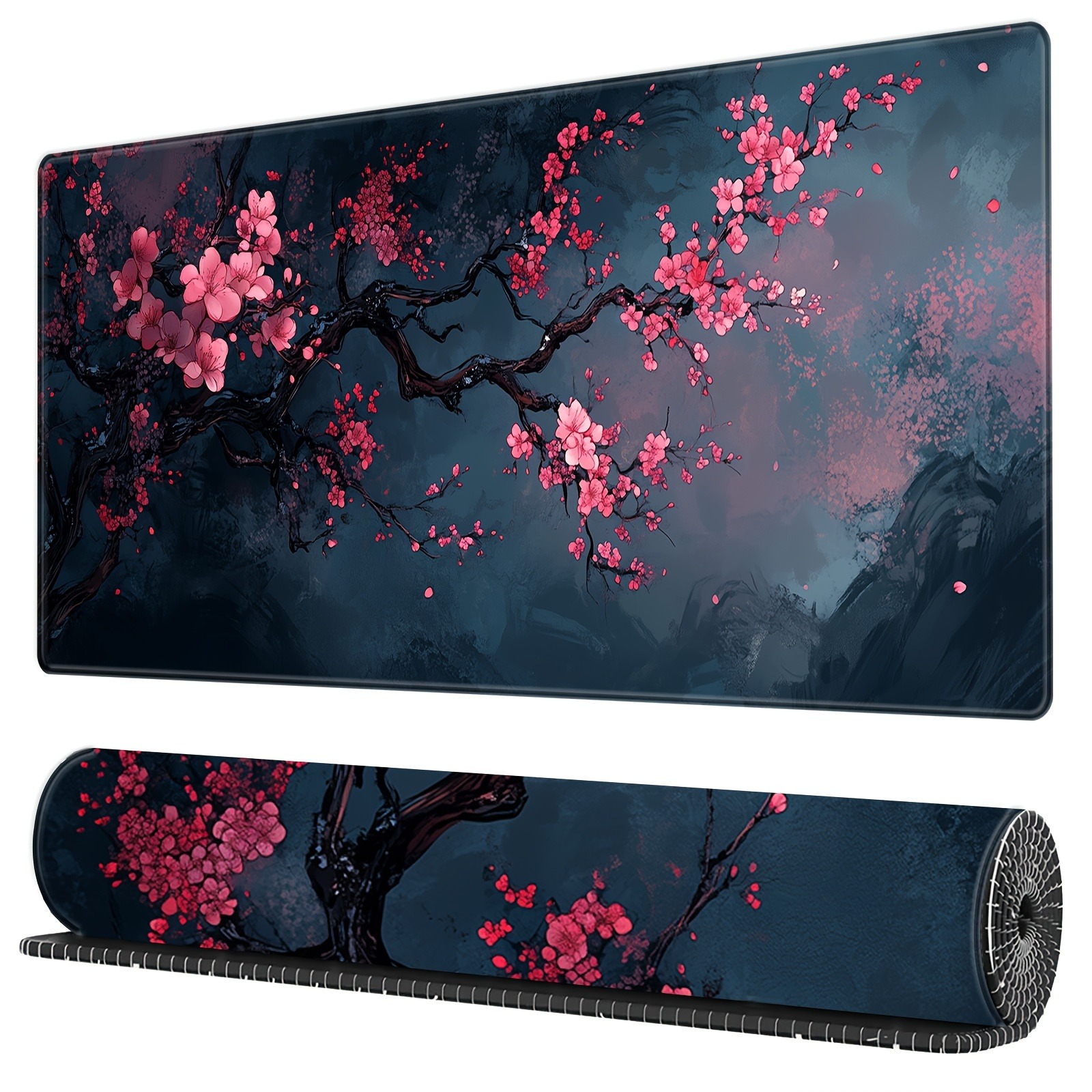 Night Cherry Blossom gaming mo - Rubber Mat Desk のレビューと価格