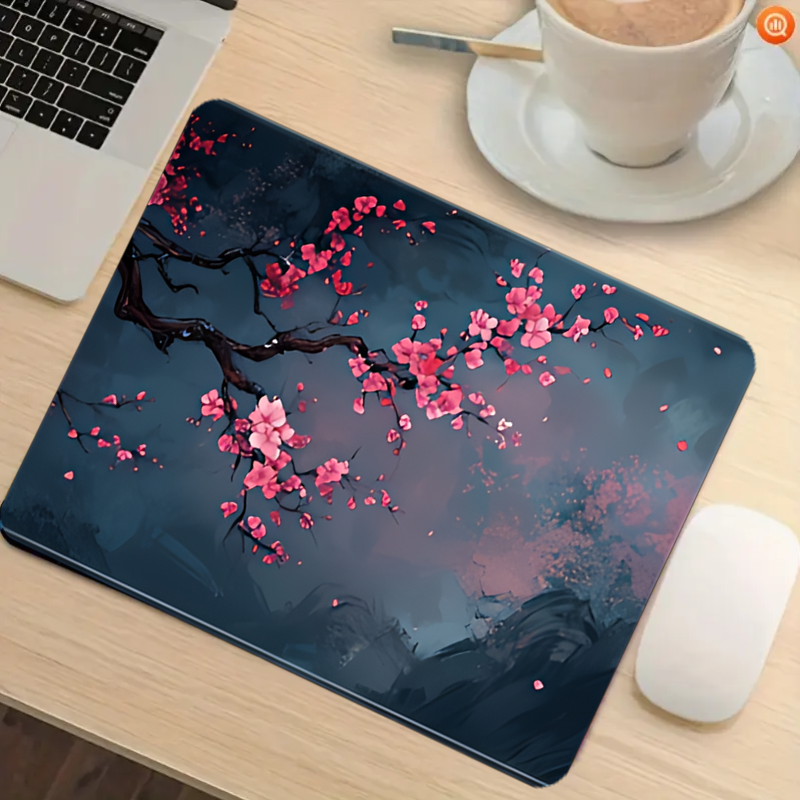 Night Cherry Blossom gaming mo - Rubber Mat Desk のレビューと価格