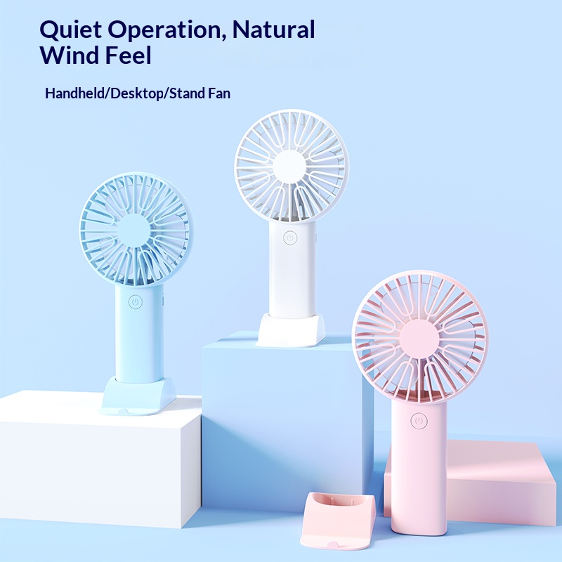 Mini Handheld Fan, 3 In 1 Port - Desk Setup Home Office のレビューと価格