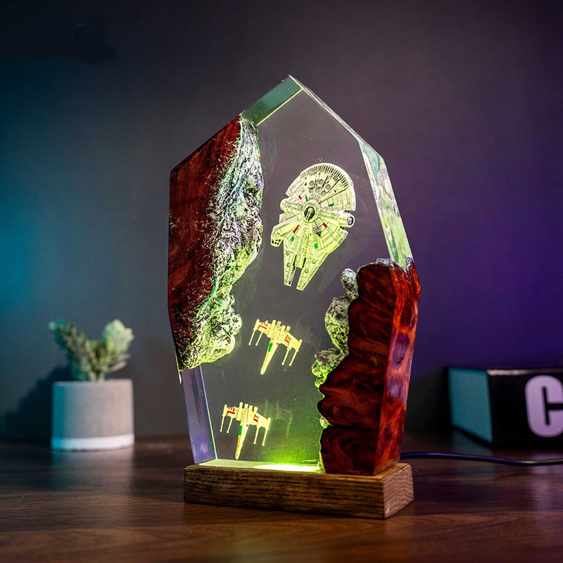 Table Resin Lamp Universe War  - Desk Setup Equipment のレビューと価格