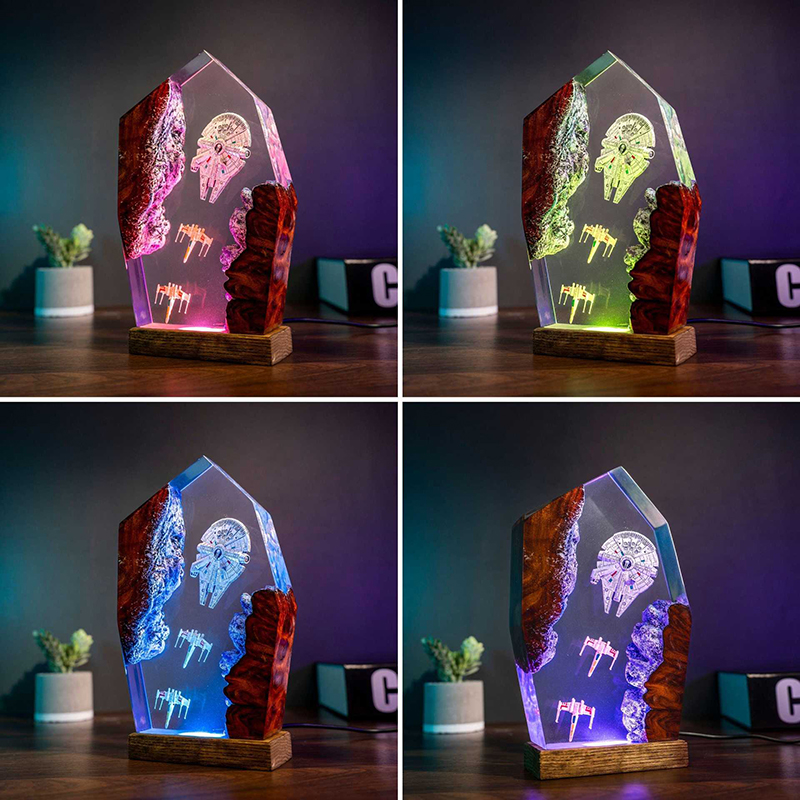Table Resin Lamp Universe War  - Desk Setup Equipment のレビューと価格