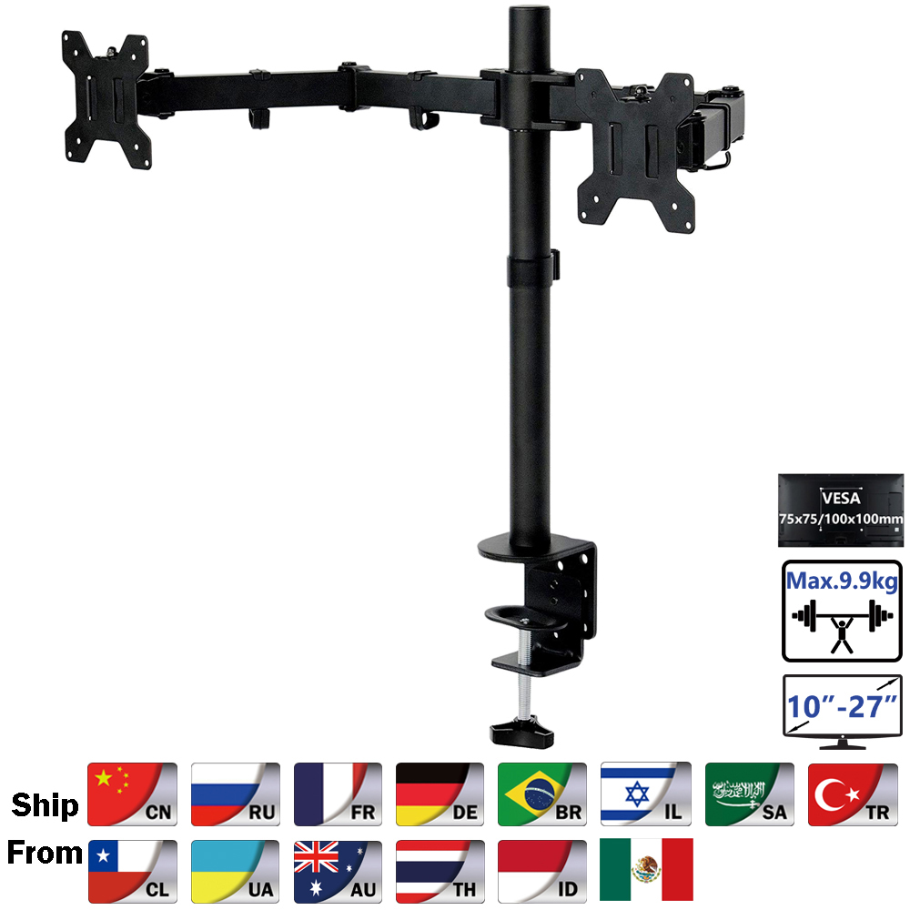 MS02 Desktop Clamping Full Mot - Desk Setup Monitor Arm のレビューと価格