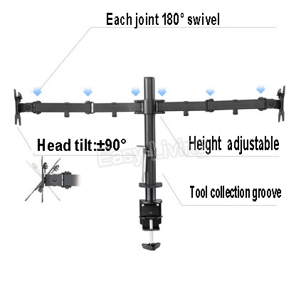 MS02 Desktop Clamping Full Mot - Desk Setup Monitor Arm のレビューと価格