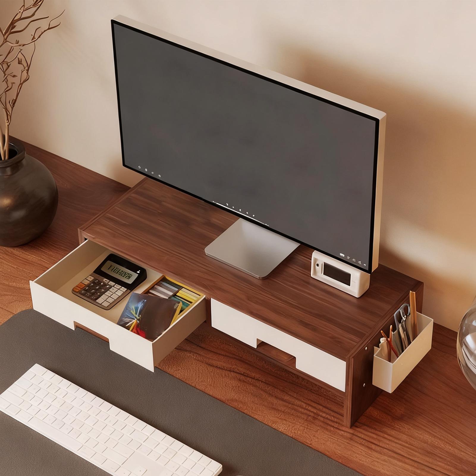 Desk Monitor Stand Riser Doubl - Desk Setup Home Office のレビューと価格