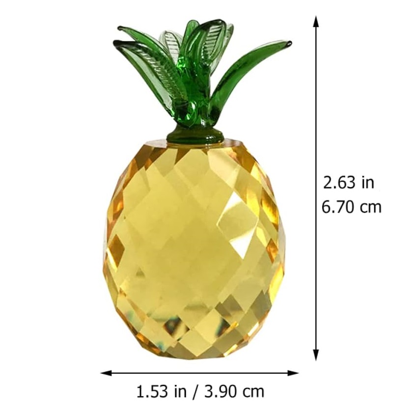 Crystal fruit Paperweight with - Desk Setup Plants のレビューと価格