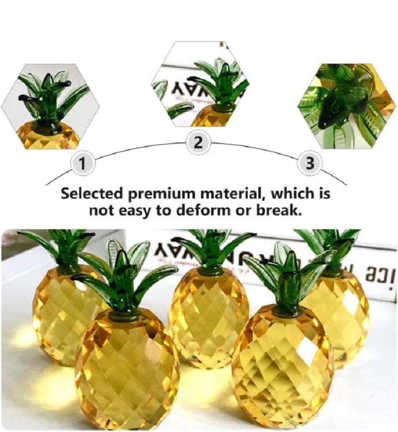 Crystal fruit Paperweight with - Desk Setup Plants のレビューと価格