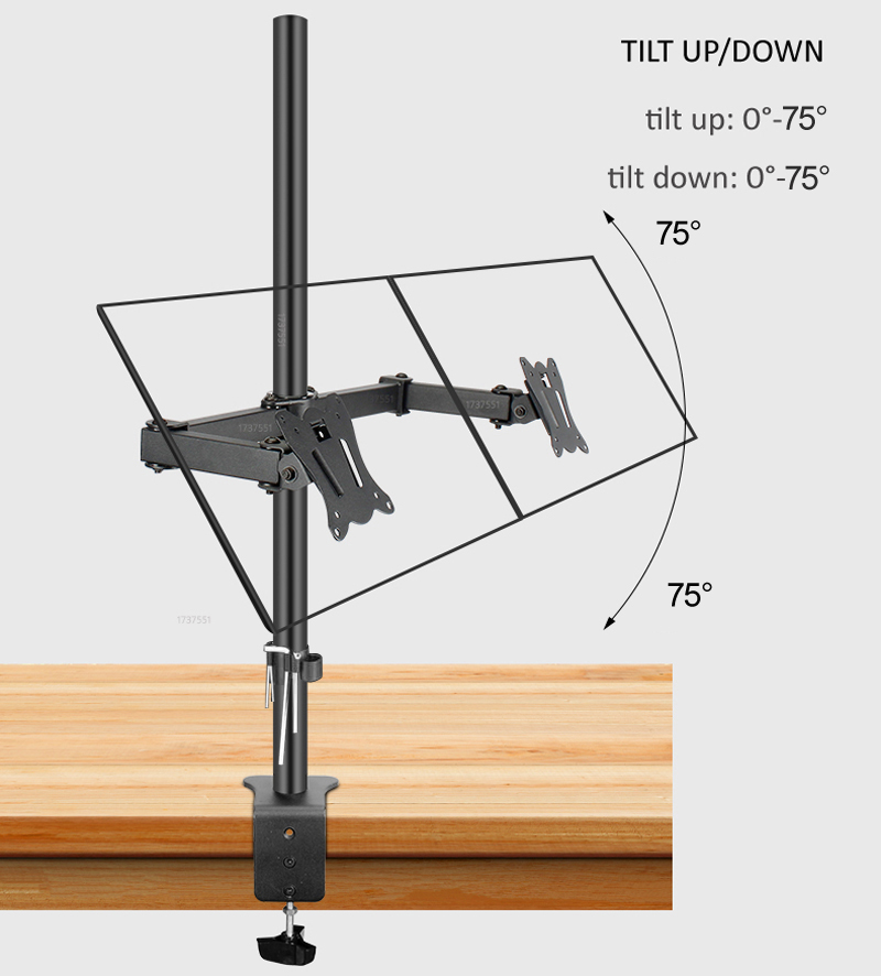 (80cm) DL-T902-280II Full Moti - Desk Setup Monitor Arm のレビューと価格