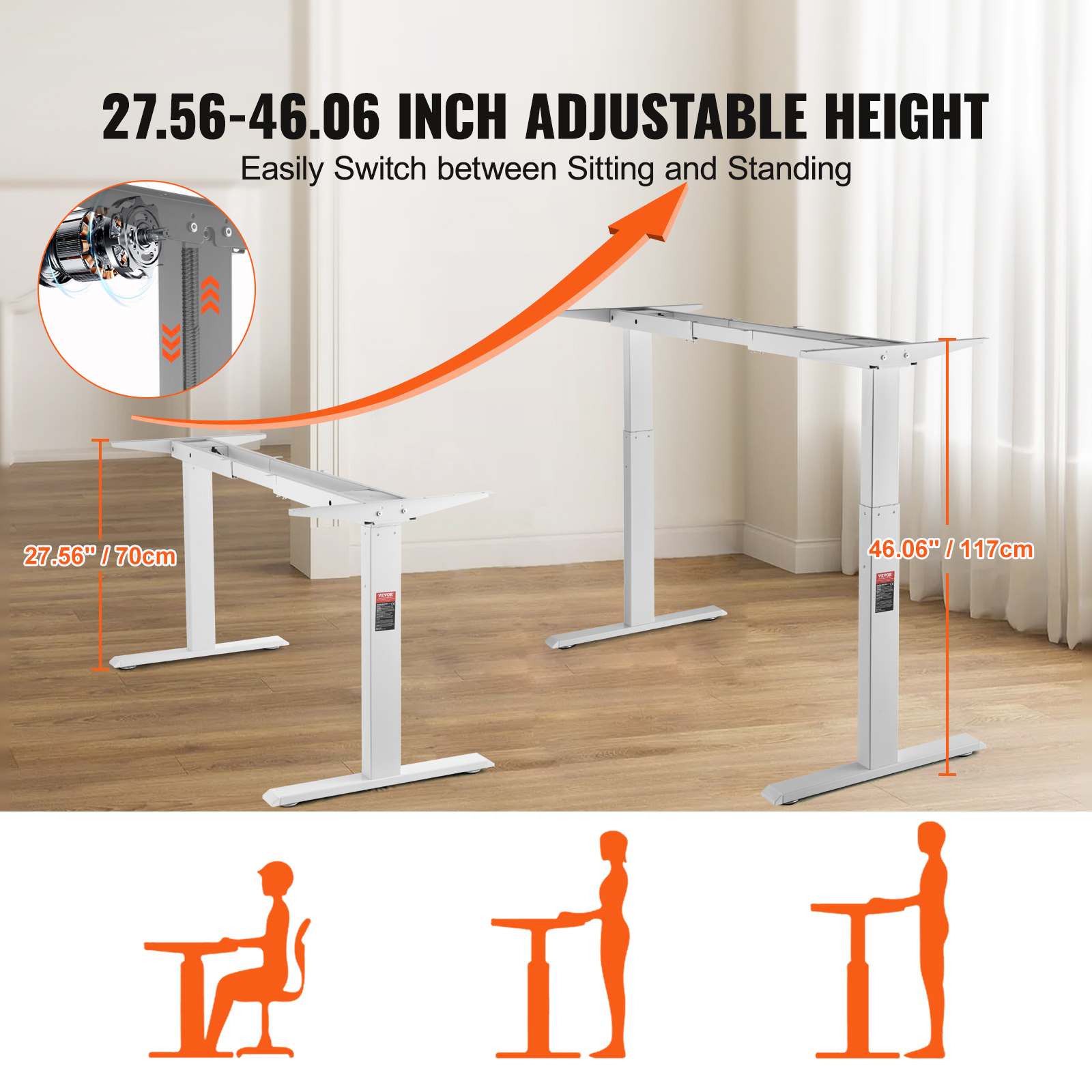 SucceBuy Standing Desk Frame   - Desk Setup Home Office のレビューと価格