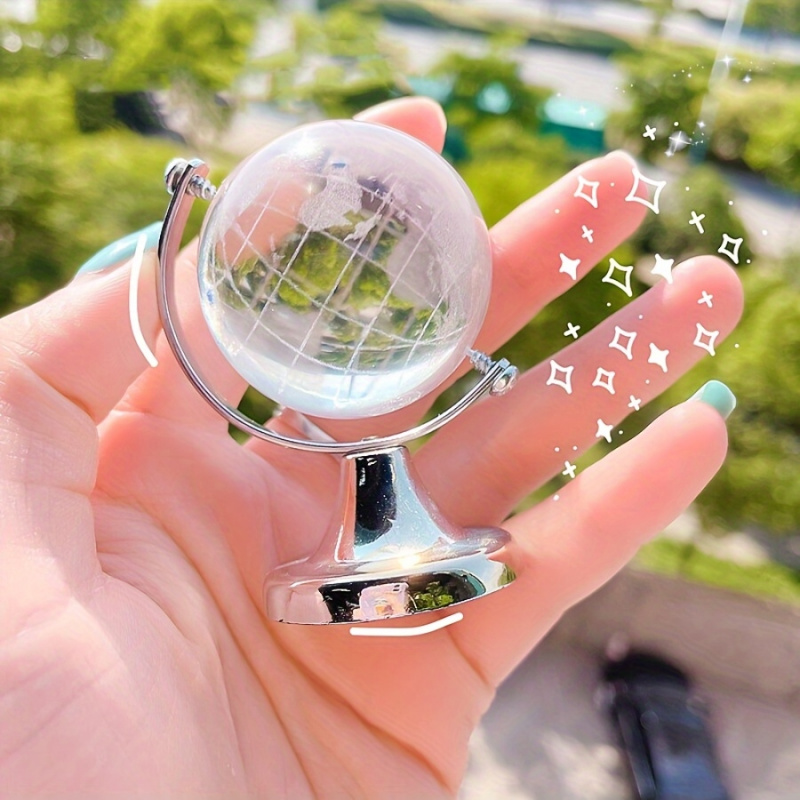 1pc Mini Crystal Globe Decor C - Desk Setup Home Office のレビューと価格