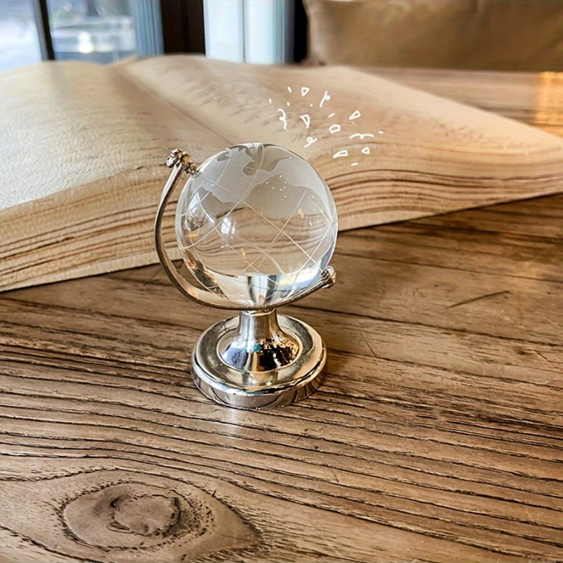 1pc Mini Crystal Globe Decor C - Desk Setup Home Office のレビューと価格