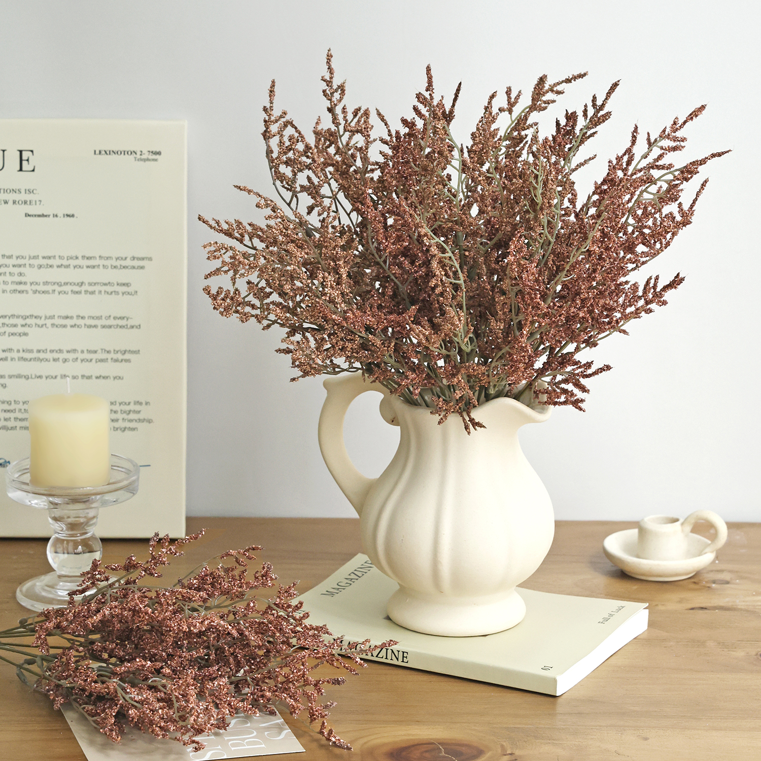 Artificial Plants Grass Festiv - Desk Setup Plants のレビューと価格