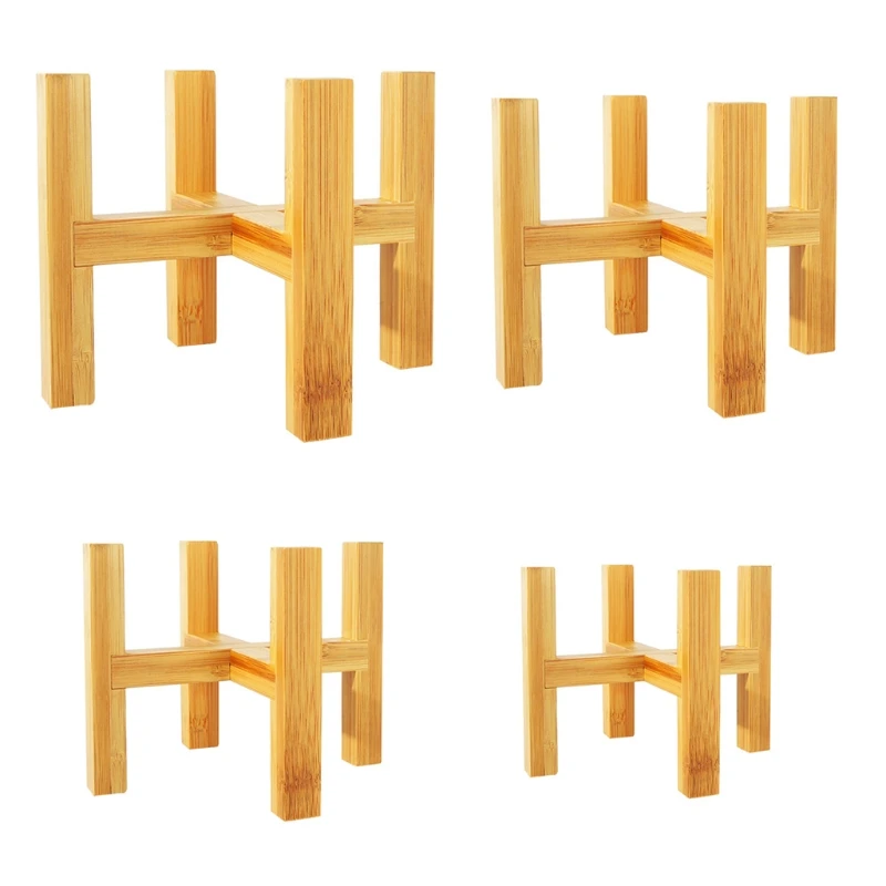Four-legged Wood Flower Pot Ho - Desk Setup Plants のレビューと価格