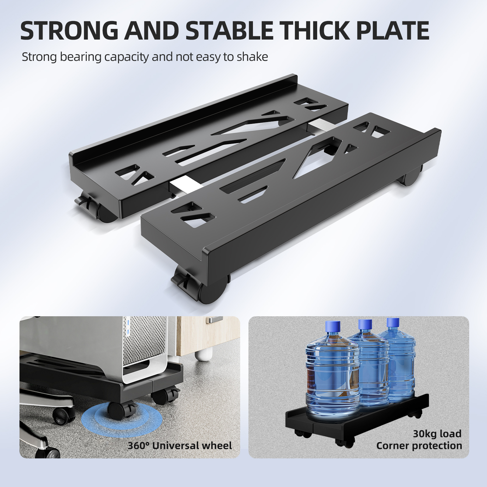 Adjustable Mobile CPU Stand Wi - Desk Setup Home Office のレビューと価格