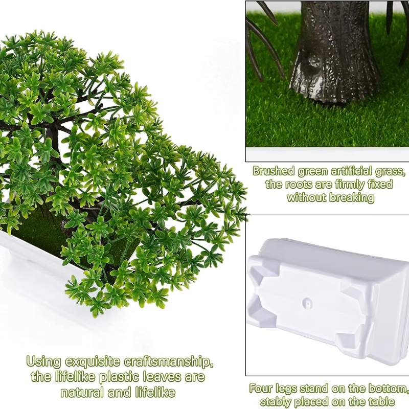 1Pcs Green Artificial Plants B - Desk Setup Plants のレビューと価格