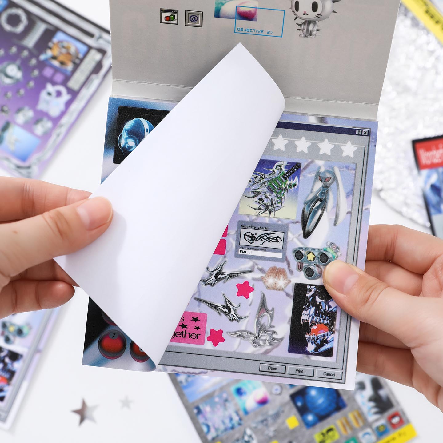 30sheets/book Sticker Book Ret - Desk Setup Photo のレビューと価格