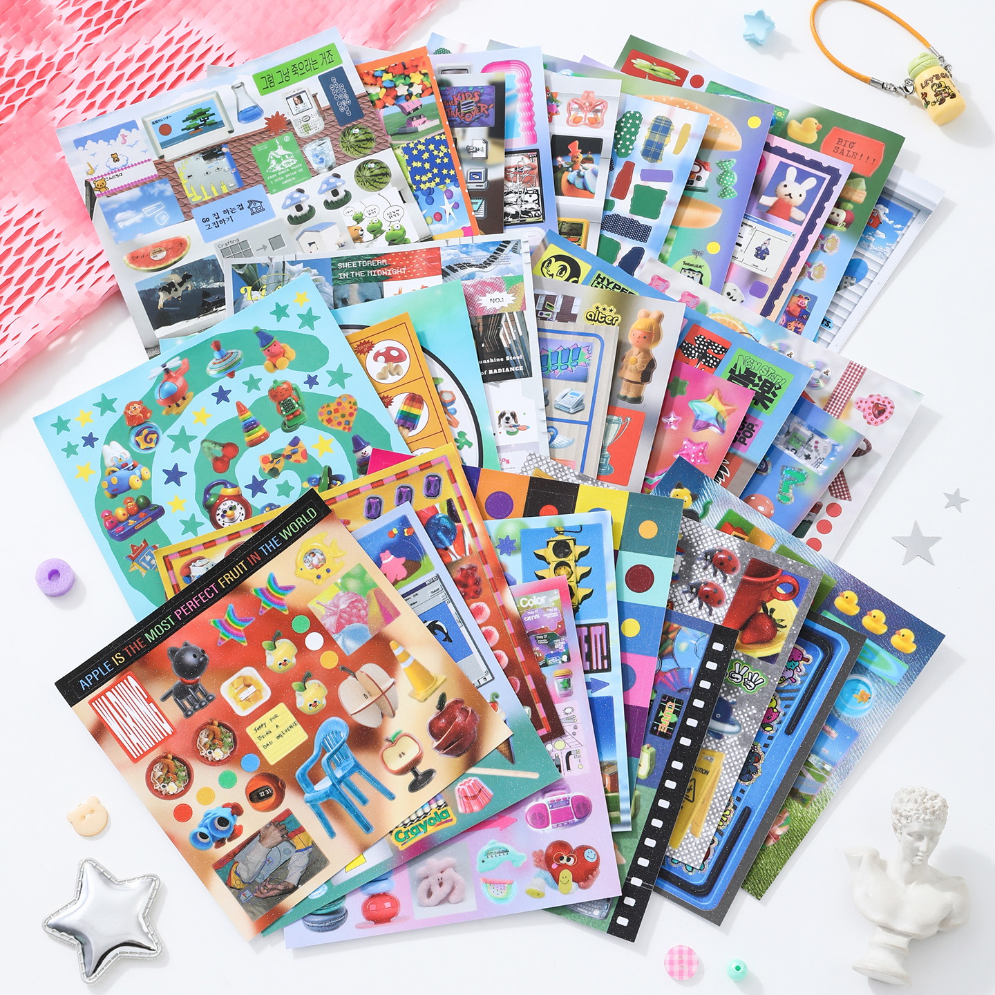 30sheets/book Sticker Book Ret - Desk Setup Photo のレビューと価格