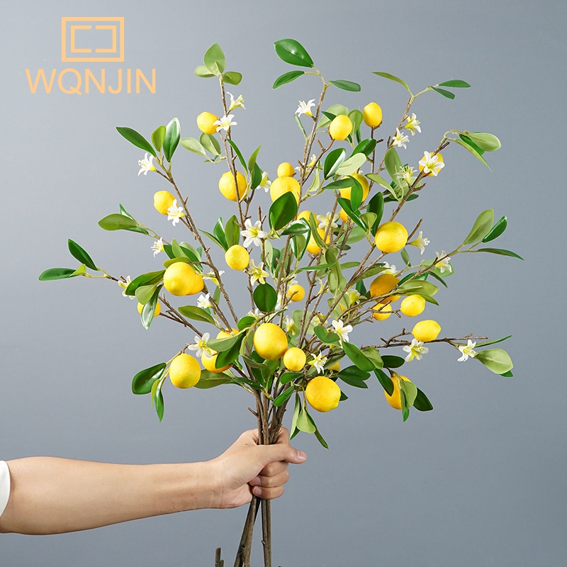Lemon Branches With Fruit Simu - Desk Setup Photo のレビューと価格
