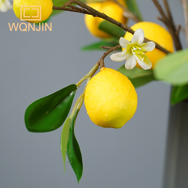 Lemon Branches With Fruit Simu - Desk Setup Photo のレビューと価格