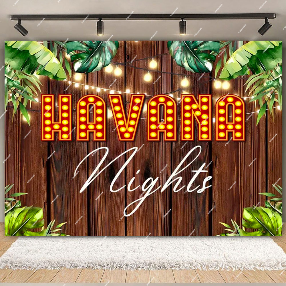 Havana Nights Backdrop Birthda - Desk Setup Plants のレビューと価格